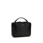Prada Black Calf Leather Bos Taurus Shoulder Bag