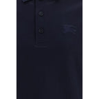 Burberry Blue Cotton Polo Shirt
