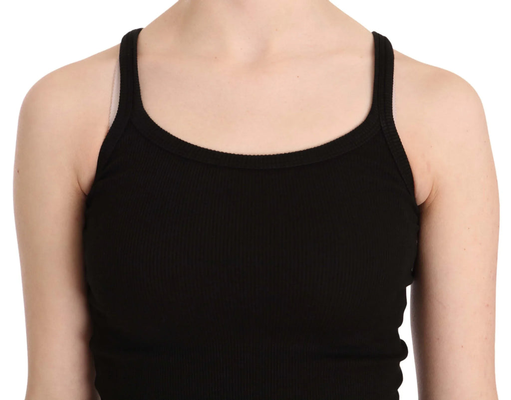 PINK MEMORIES Black Sleeveless Spaghetti Strap Blouse - Zeiniez