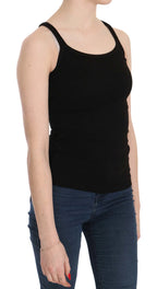 PINK MEMORIES Black Sleeveless Spaghetti Strap Blouse - Zeiniez