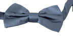 Dolce & Gabbana Blue 100% Silk Adjustable Neck Papillon Bow tie - Zeiniez