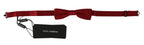 Dolce & Gabbana Red Dotted Silk Adjustable Neck Papillon Bow Tie - Zeiniez
