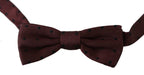 Dolce & Gabbana Purple Dotted Silk Adjustable Neck Papillon Bow Tie - Zeiniez