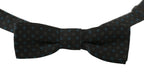 Dolce & Gabbana Men Gray Pattern Silk Adjustable Neck Papillon Bow Tie - Zeiniez