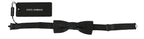 Dolce & Gabbana Men Gray Pattern Silk Adjustable Neck Papillon Bow Tie - Zeiniez