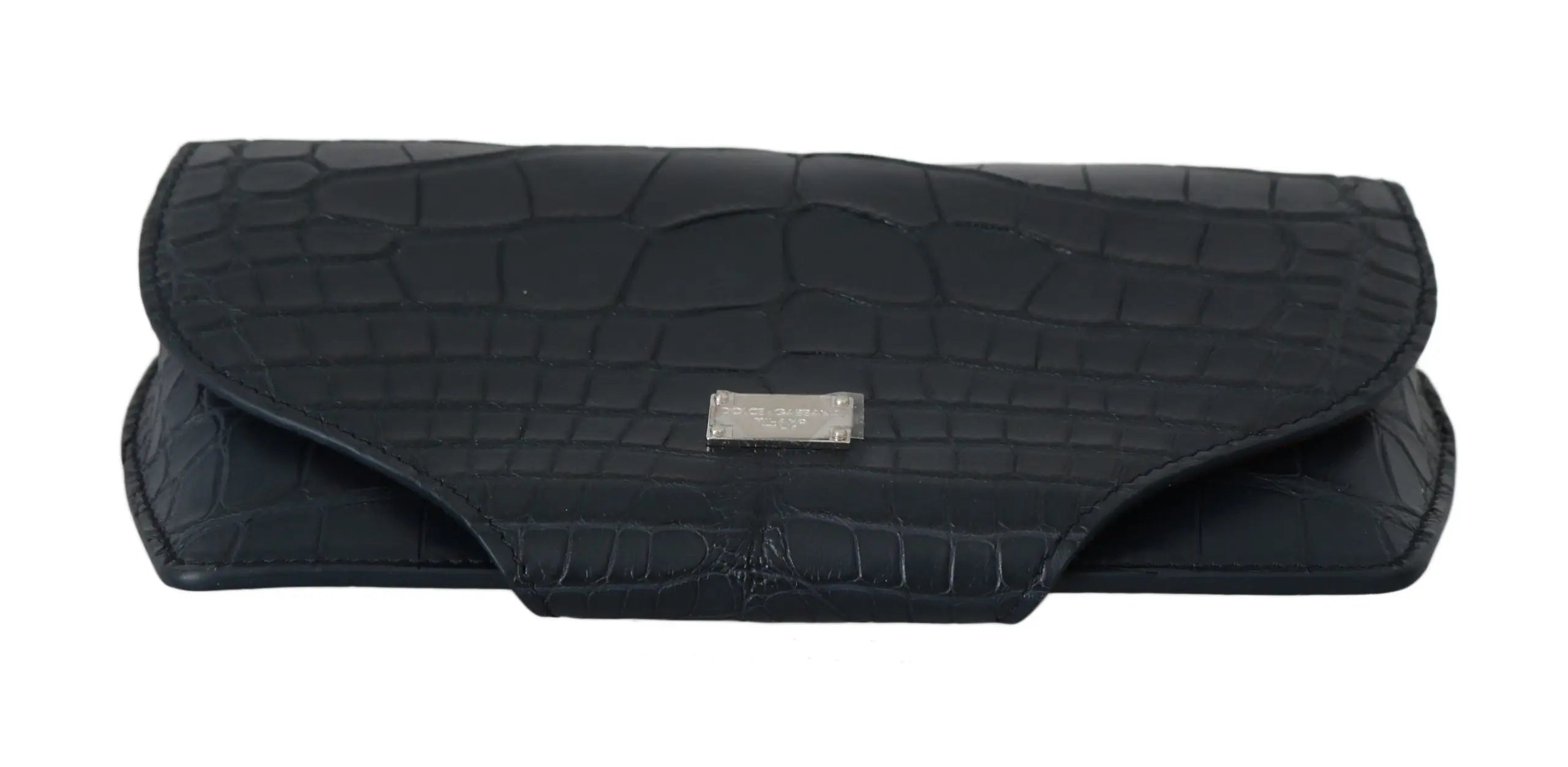 Dolce & Gabbana Blue Crocodile Eyewear Sunglasses Case Cover Pouch - Zeiniez