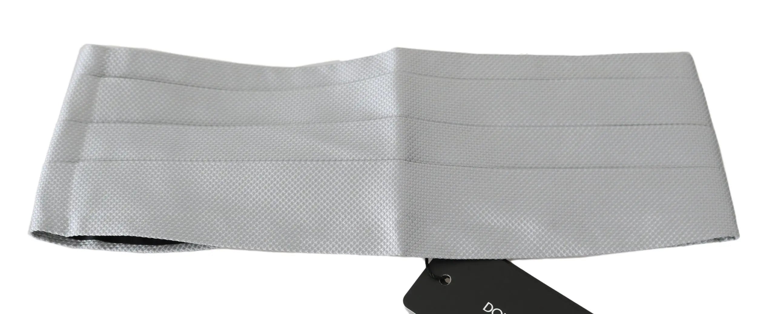 Dolce & Gabbana Gray Men Waist Belt 100% Silk Cummerbund - Zeiniez