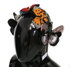 Dolce & Gabbana Tiara Floral Butterfly Sequin Diadem Headband - Zeiniez