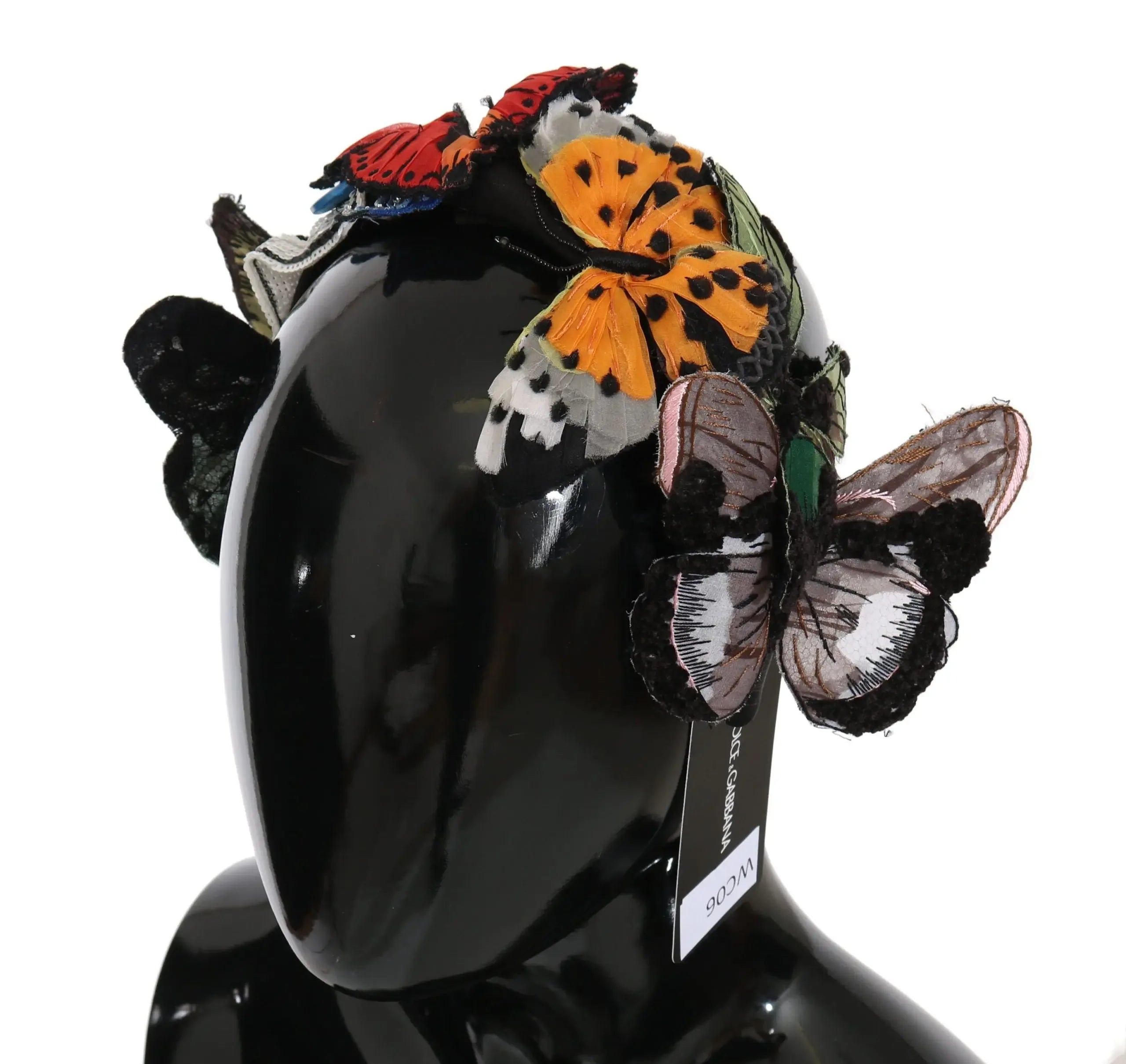 Dolce & Gabbana Tiara Floral Butterfly Sequin Diadem Headband - Zeiniez