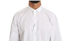 Dolce & Gabbana White Cotton Long Sleeve Top Shirt - Zeiniez
