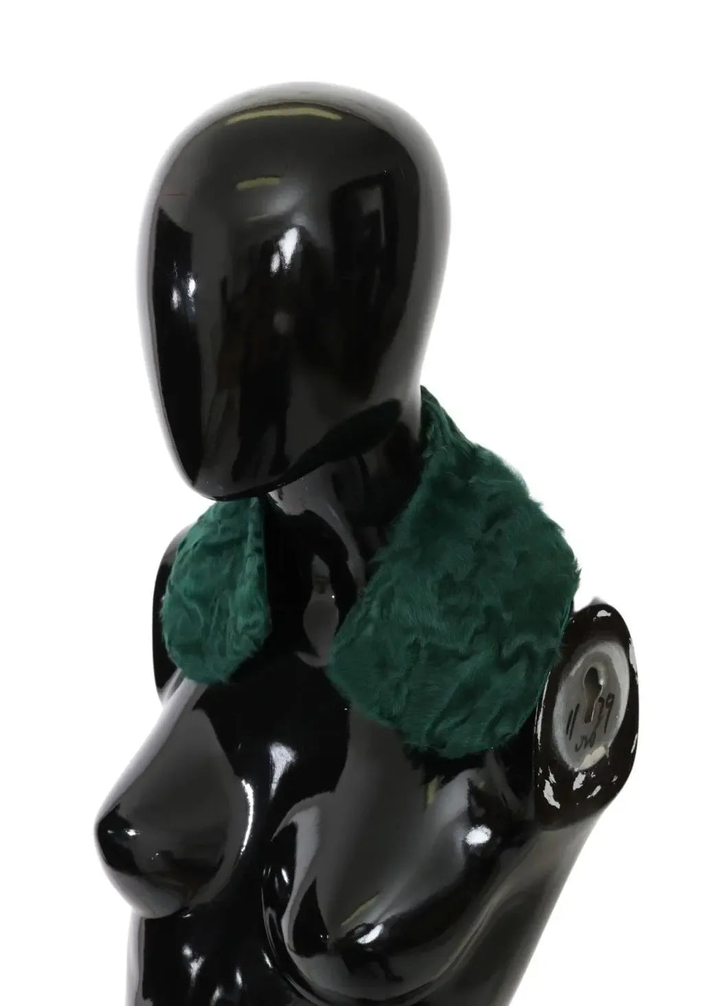 Dolce & Gabbana Green Fur Shoulder Collar Wrap Lambskin Scarf - Zeiniez