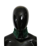 Dolce & Gabbana Green Fur Neck Collar Wrap Lambskin Scarf - Zeiniez