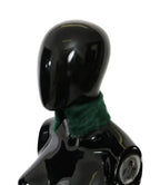 Dolce & Gabbana Green Fur Neck Collar Wrap Lambskin Scarf - Zeiniez
