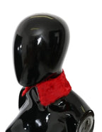 Dolce & Gabbana Red Fur Neck Collar Wrap Lambskin Scarf - Zeiniez