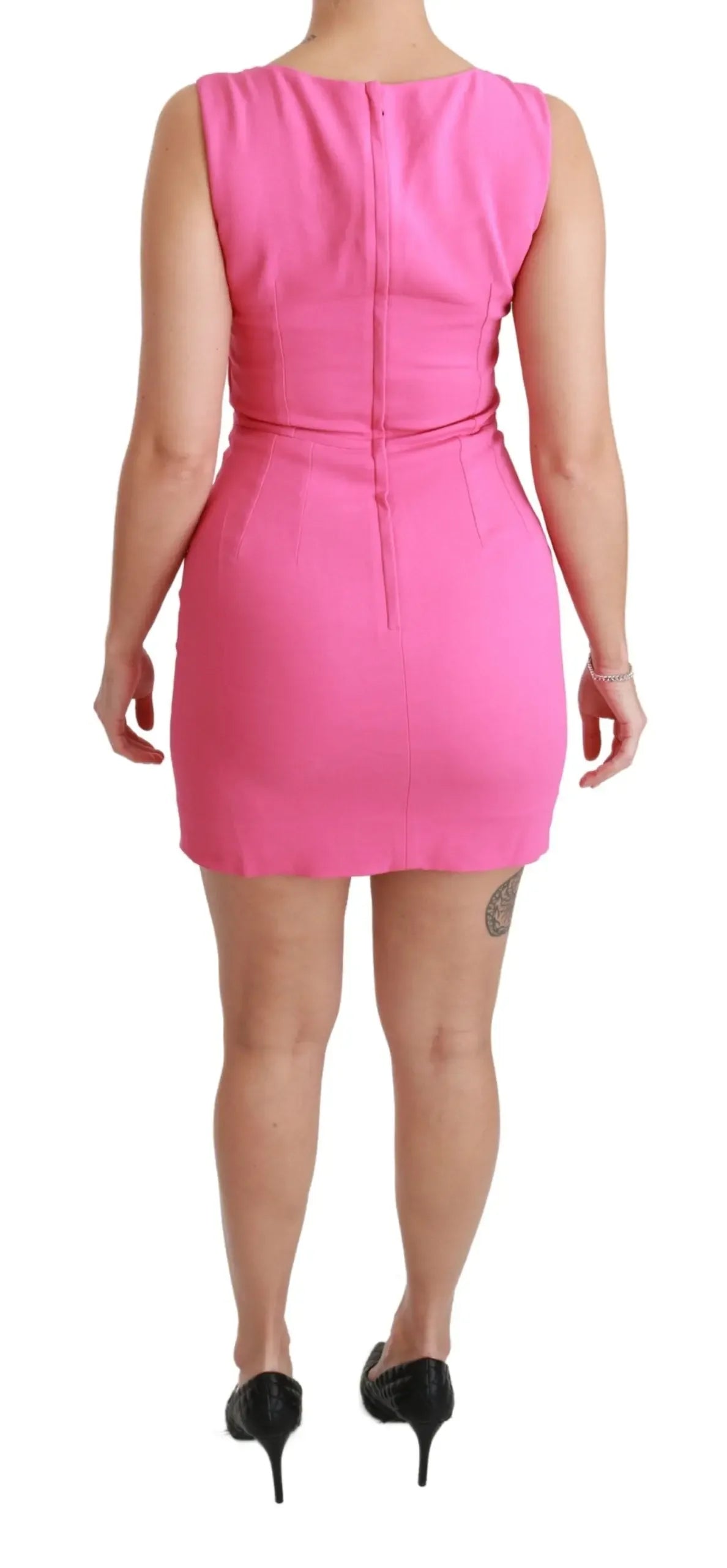 Dolce & Gabbana Pink Stretch Sheath Mini Bodycon Dress - Zeiniez
