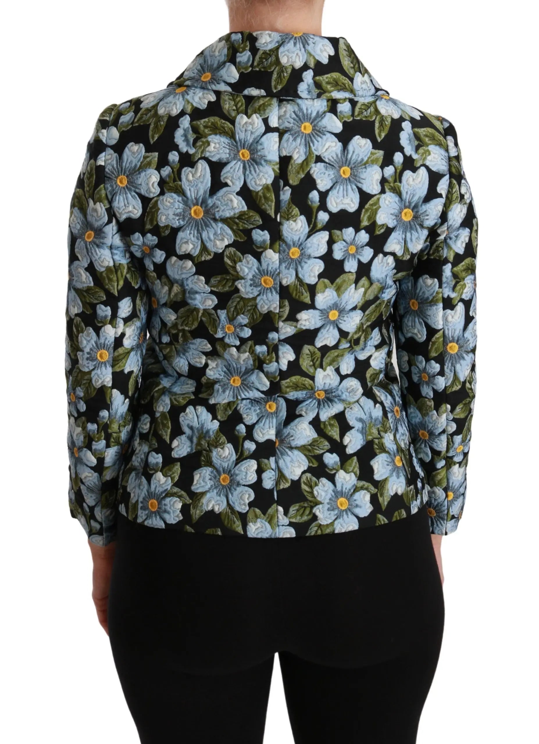 Dolce & Gabbana Multicolor Floral Blazer Coat Polyester Jacket - Zeiniez