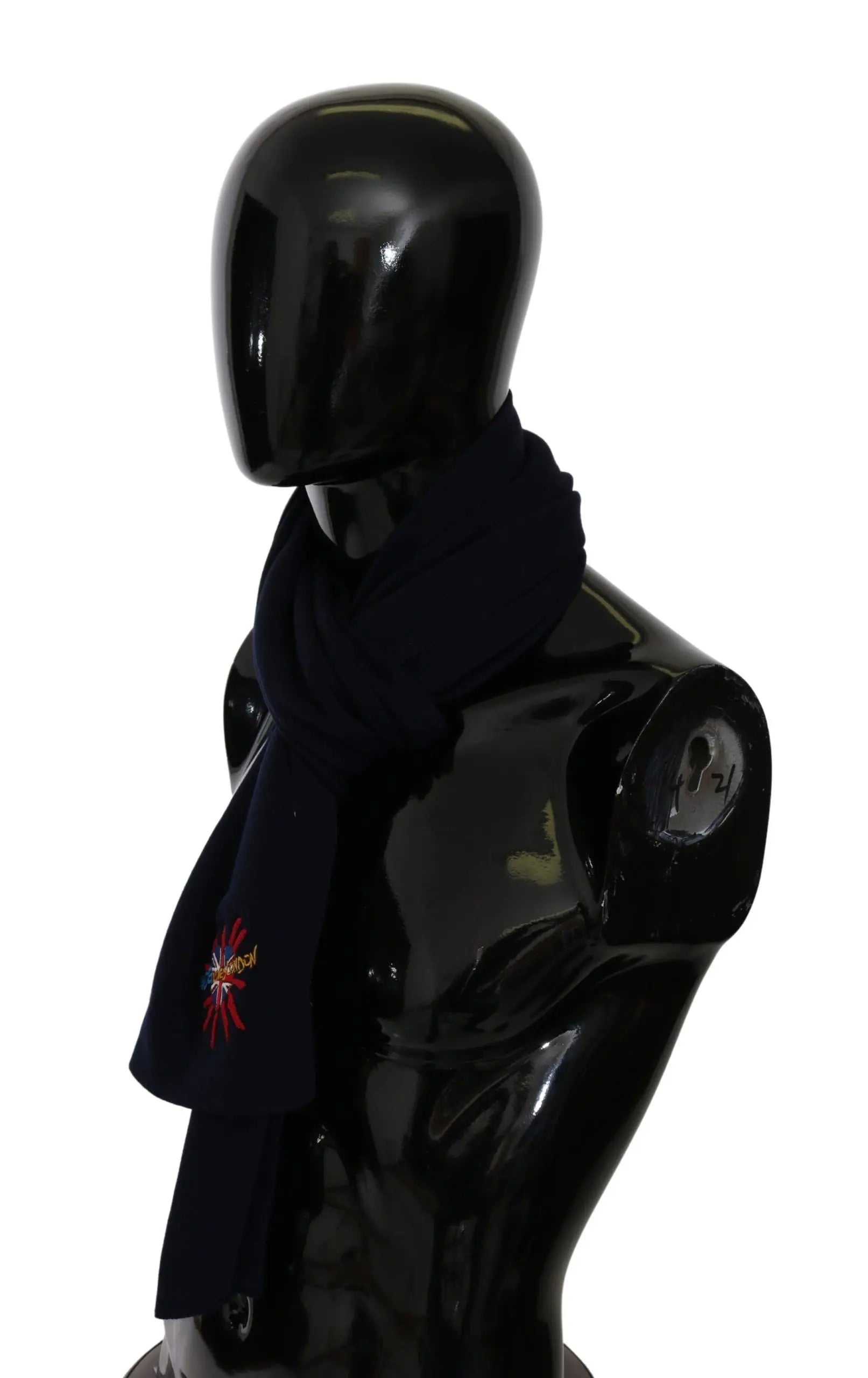 Dolce & Gabbana Blue #DGLovesLondon Wrap Shawl Wool Scarf - Zeiniez