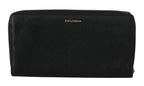 Dolce & Gabbana Black Mens Zipper Continental Purse 100% Leather Wallet - Zeiniez