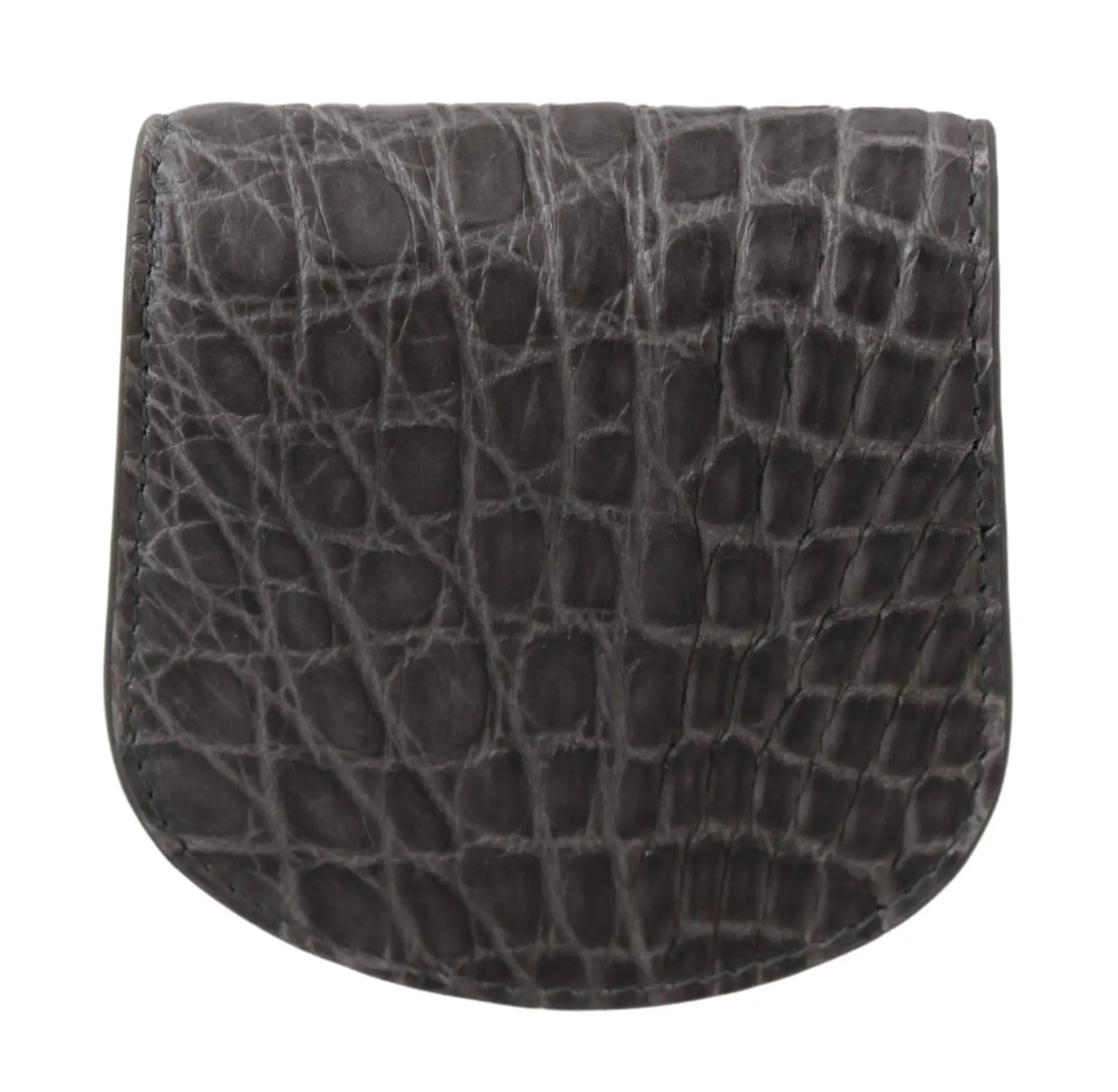 Dolce & Gabbana Gray Exotic Skin Condom Case Holder Pocket Wallet - Zeiniez