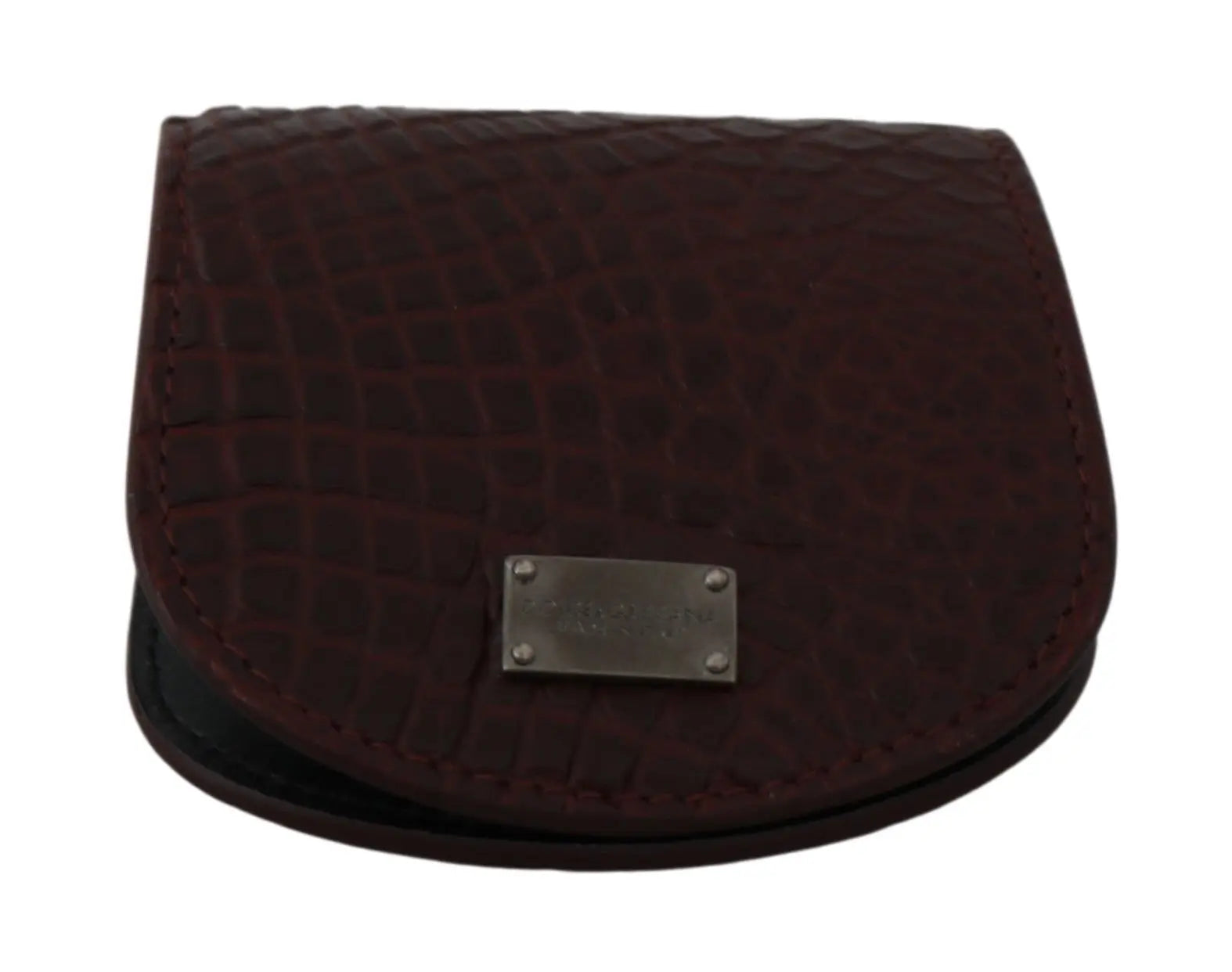 Dolce & Gabbana Brown Exotic Skin Pocket Condom Case Holder - Zeiniez