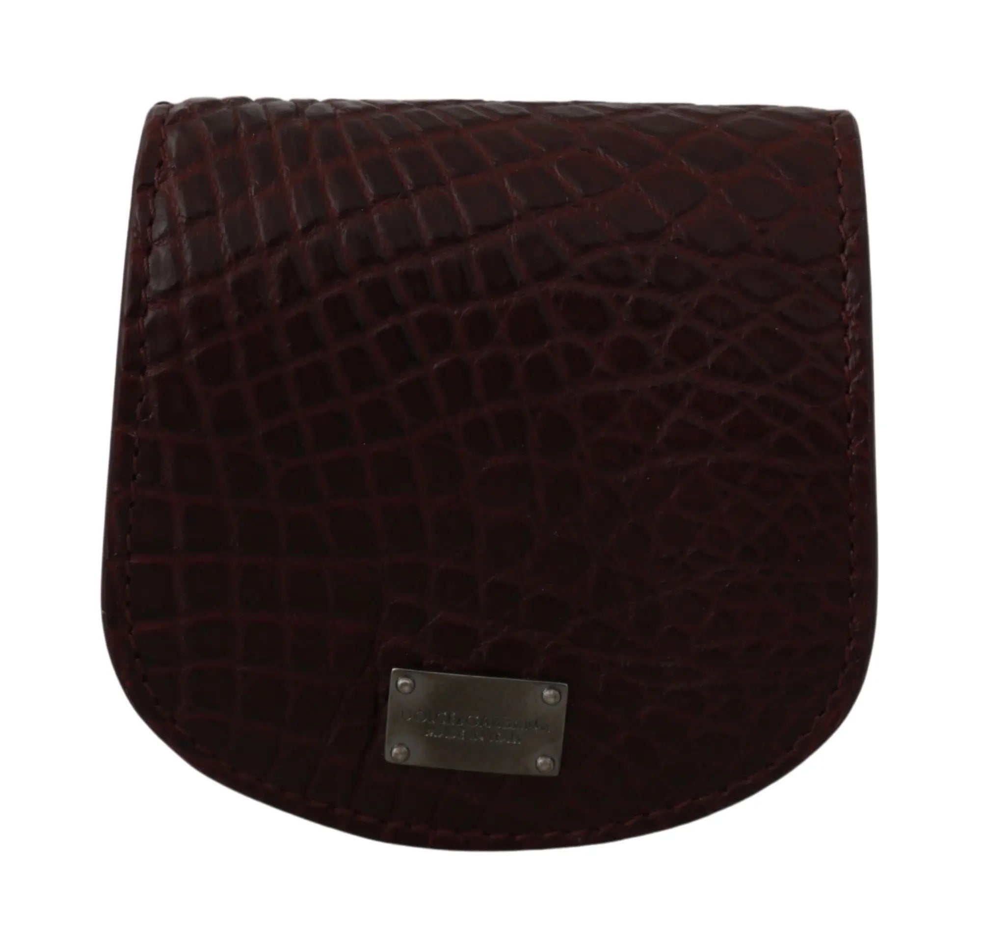 Dolce & Gabbana Brown Exotic Skin Pocket Condom Case Holder - Zeiniez