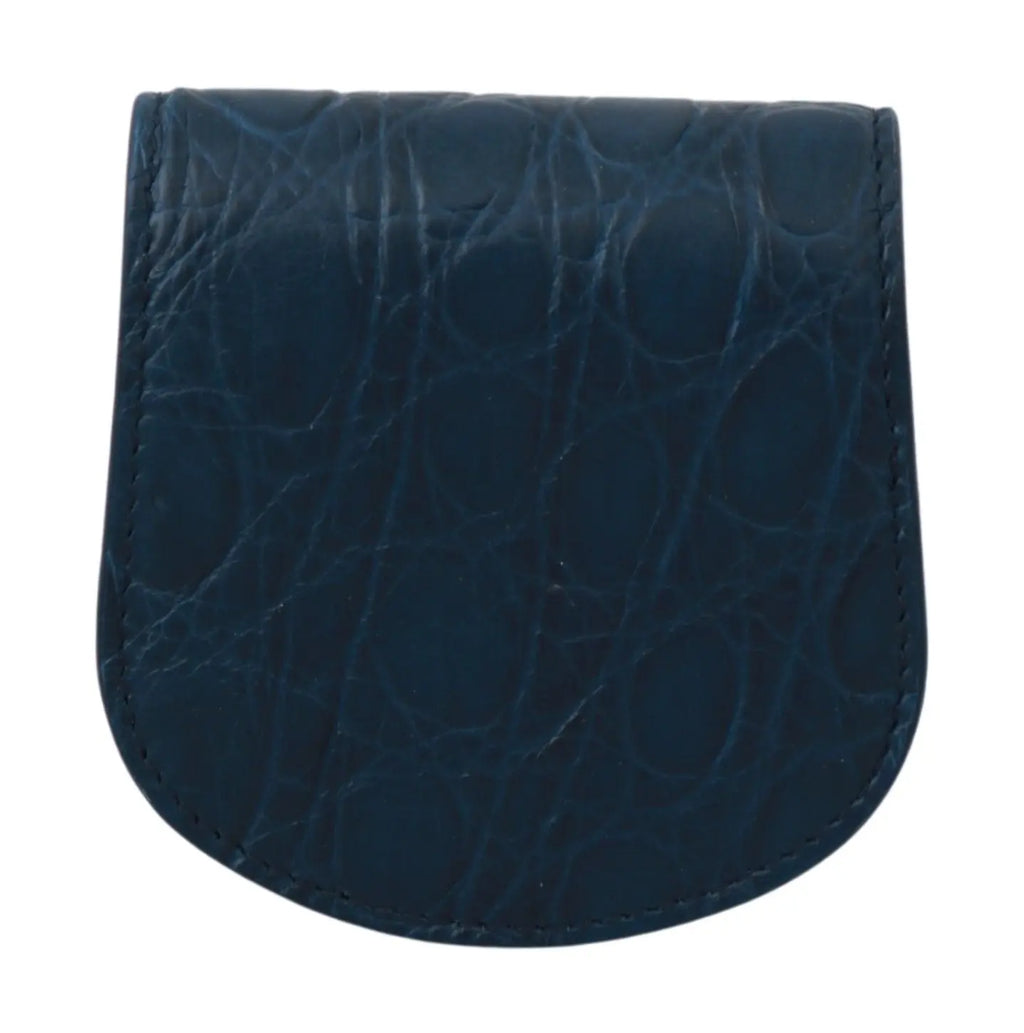 Dolce & Gabbana Blue Leather Holder Pocket Condom Case - Zeiniez
