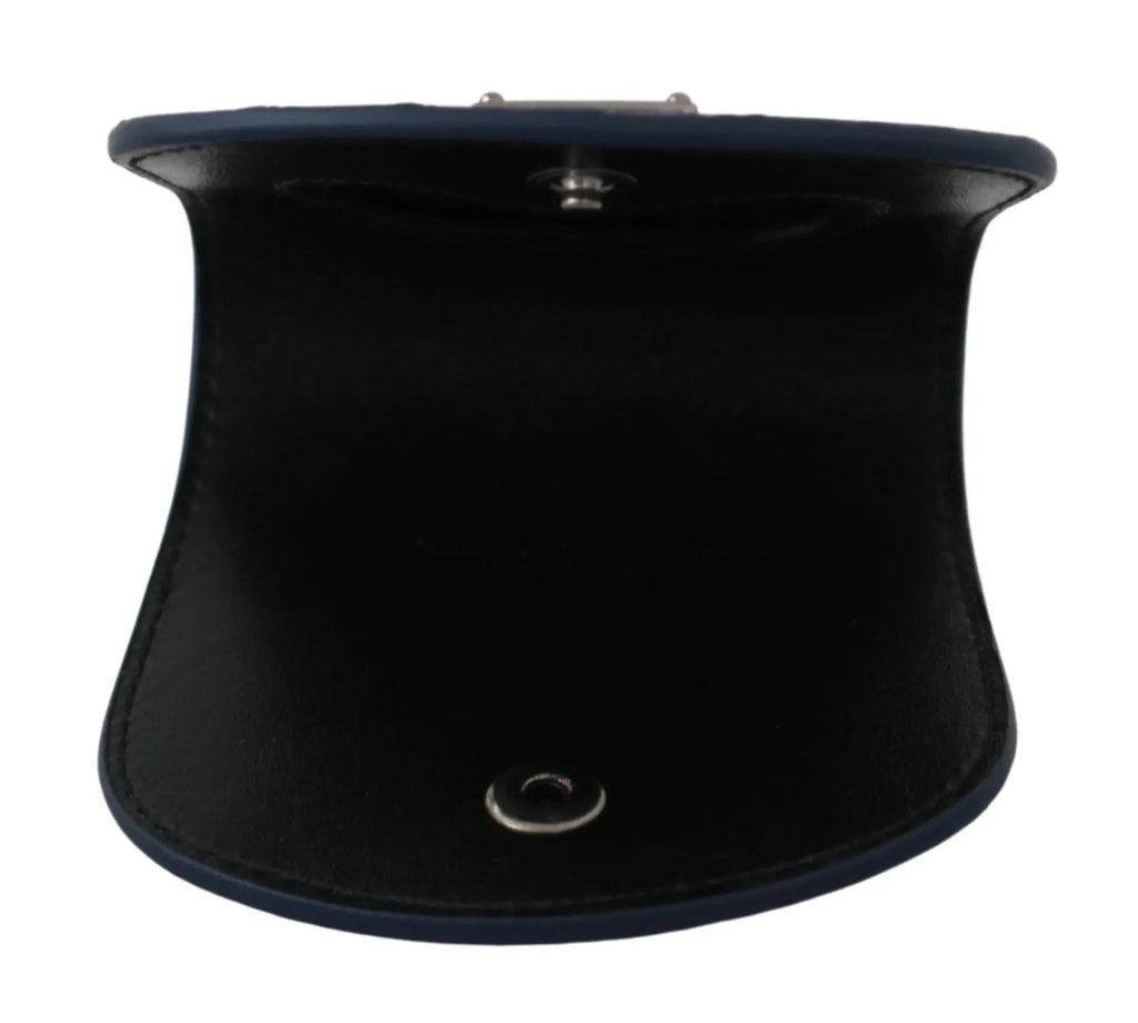 Dolce & Gabbana Blue Holder Pocket Wallet Blue Exotic Skin Condom Case - Zeiniez