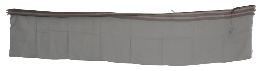 Costume National Gray Fringe Neck Wrap Cotton Scarf - Zeiniez