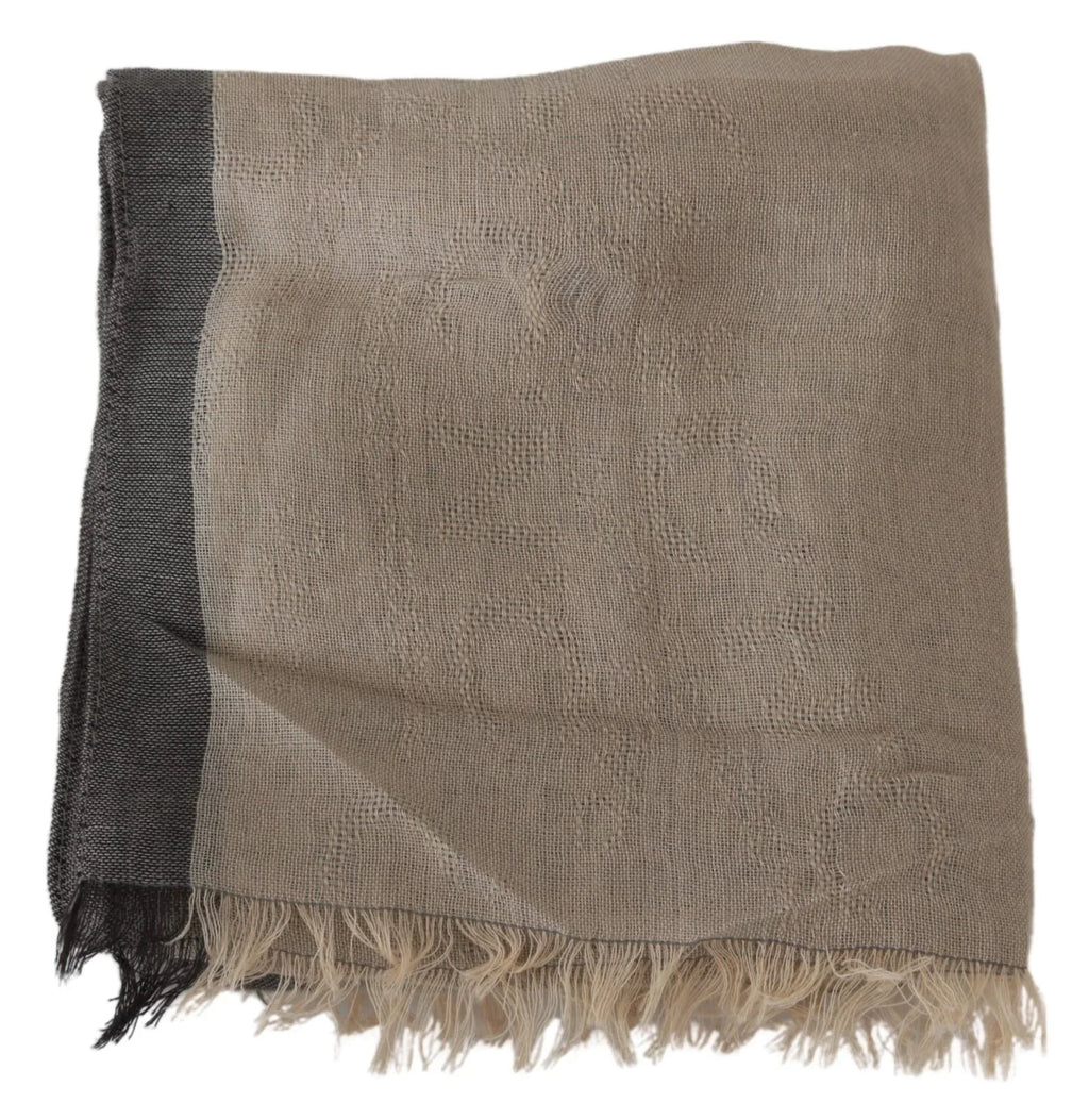 Costume National Beige Women Cotton Shawl Scarf - Zeiniez