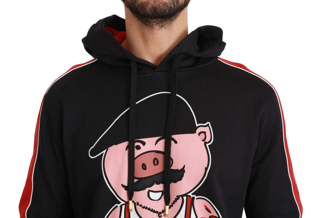 Dolce & Gabbana Black Pig of the Year Hooded Sweater - Zeiniez