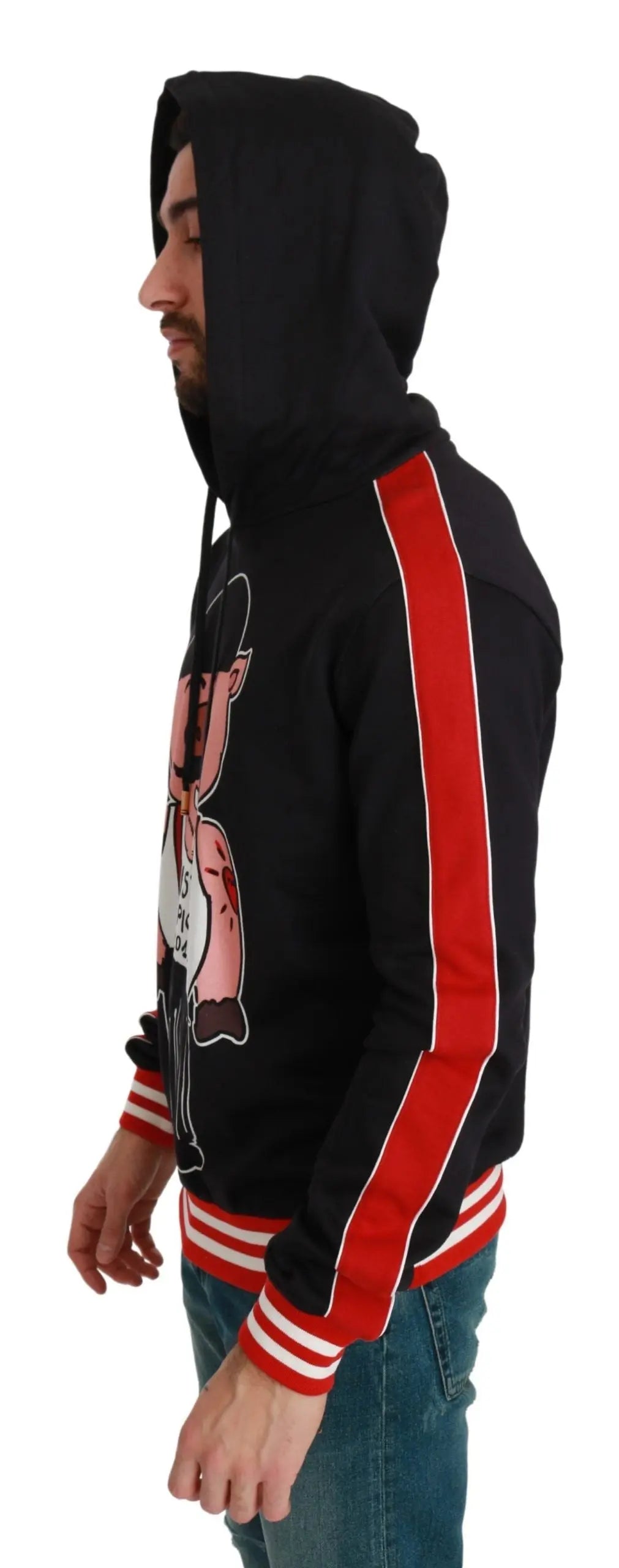 Dolce & Gabbana Black Pig of the Year Hooded Sweater - Zeiniez
