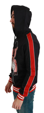 Dolce & Gabbana Black Pig of the Year Hooded Sweater - Zeiniez