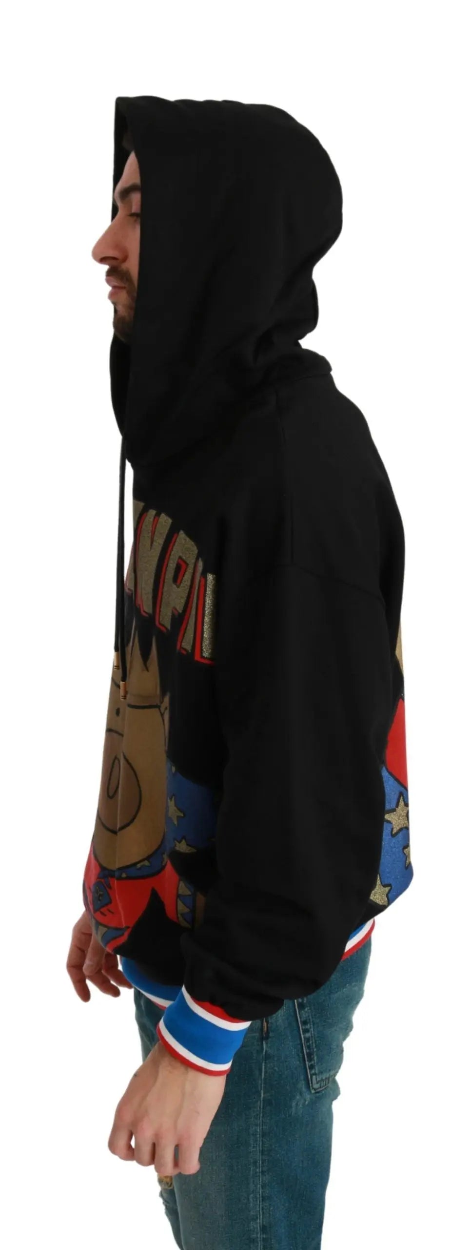 Dolce & Gabbana Black Sweater Pig of the Year Hooded - Zeiniez