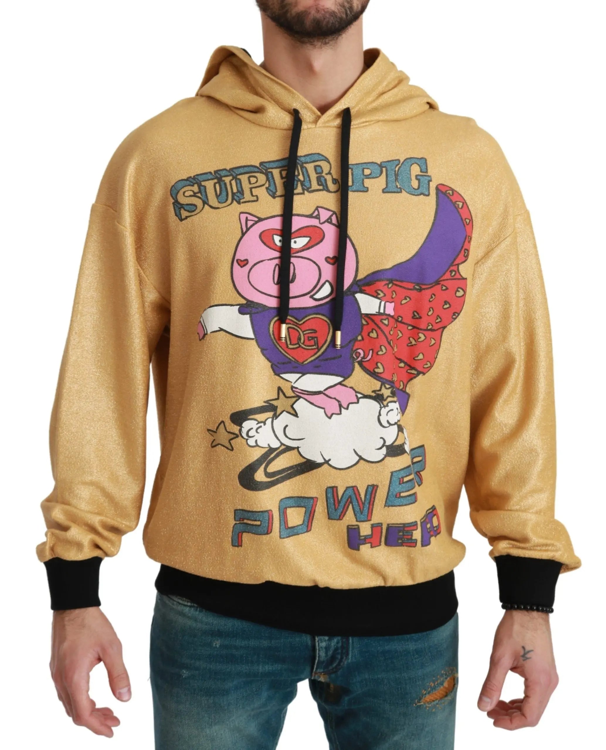 Dolce & Gabbana Gold Pig of the Year Hooded Sweater - Zeiniez