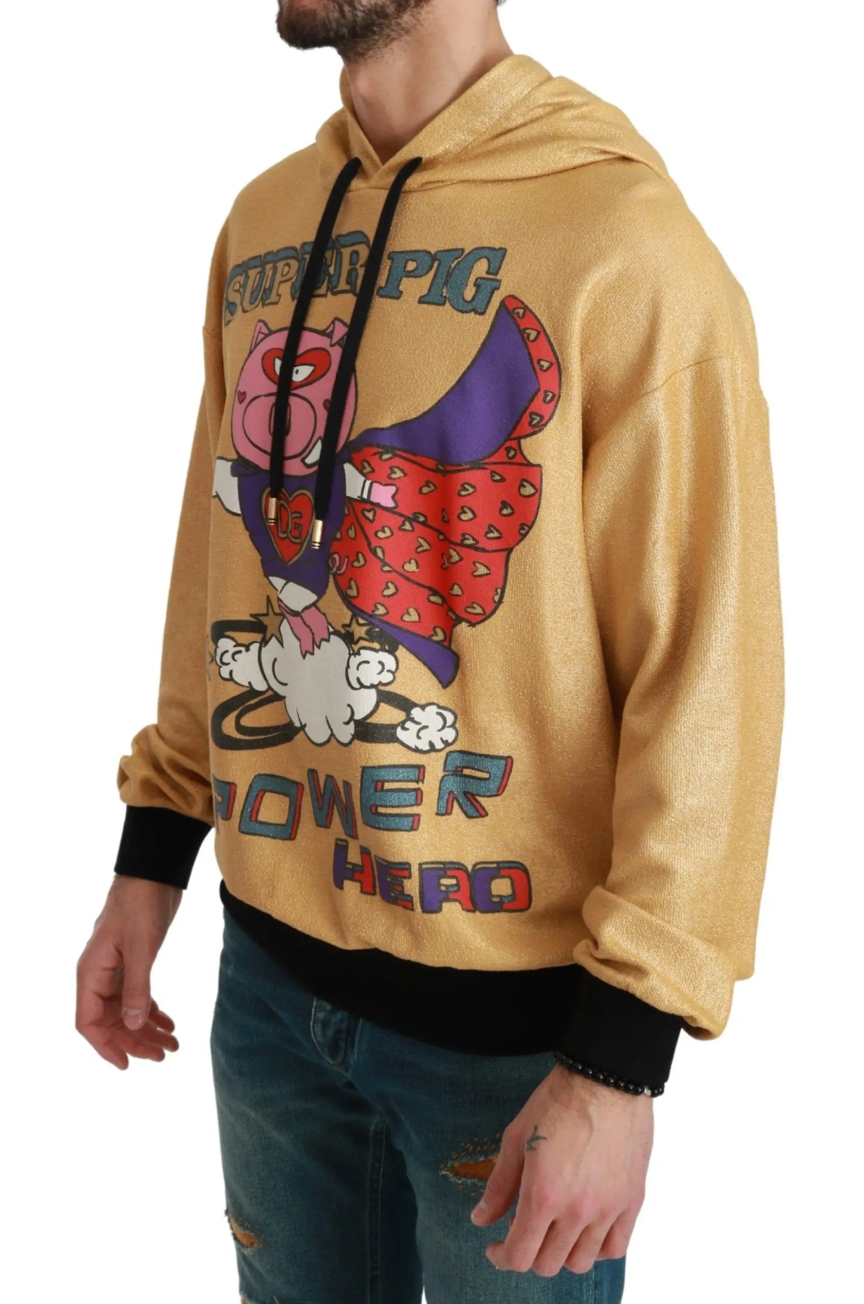 Dolce & Gabbana Gold Pig of the Year Hooded Sweater - Zeiniez