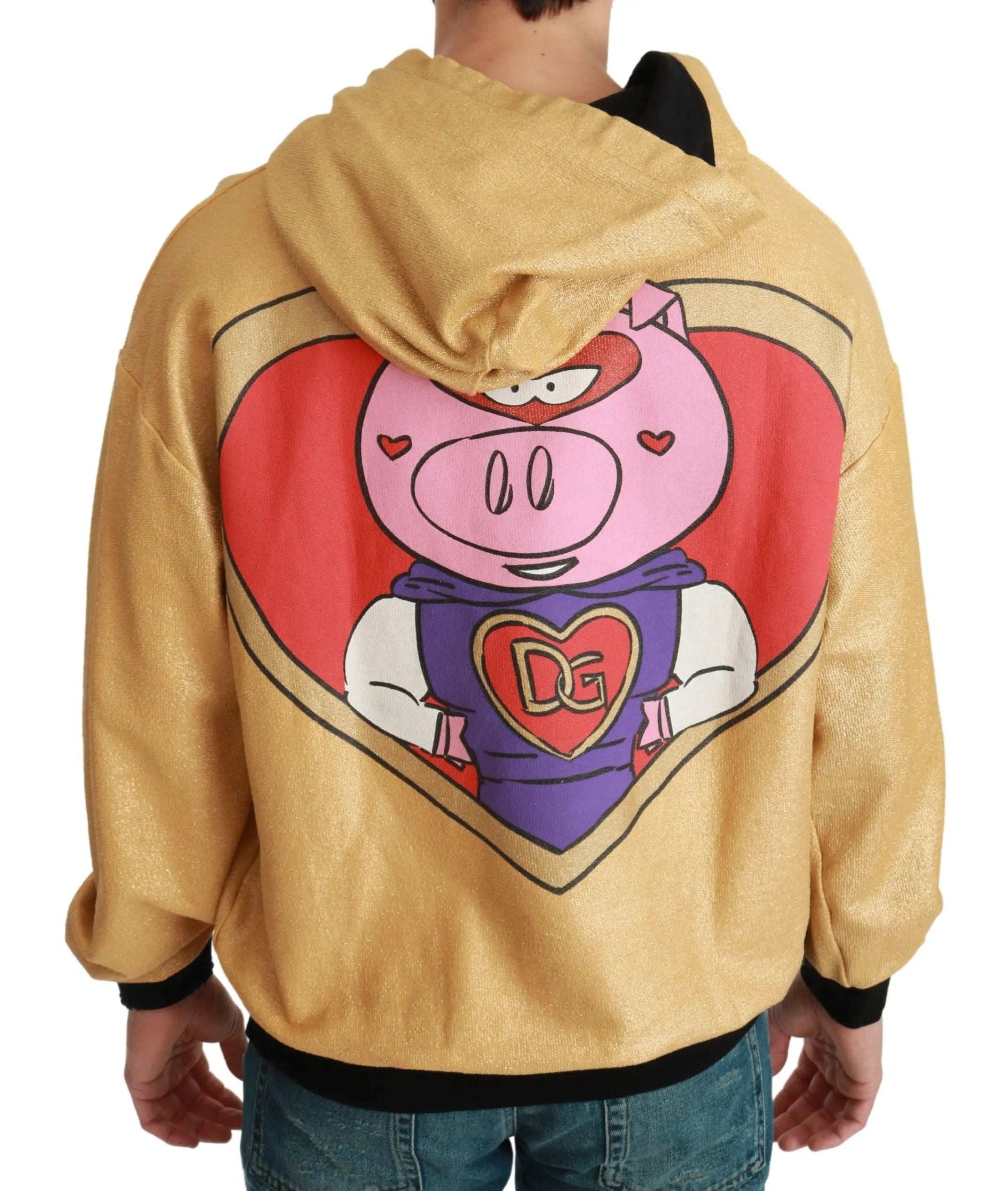 Dolce & Gabbana Gold Pig of the Year Hooded Sweater - Zeiniez