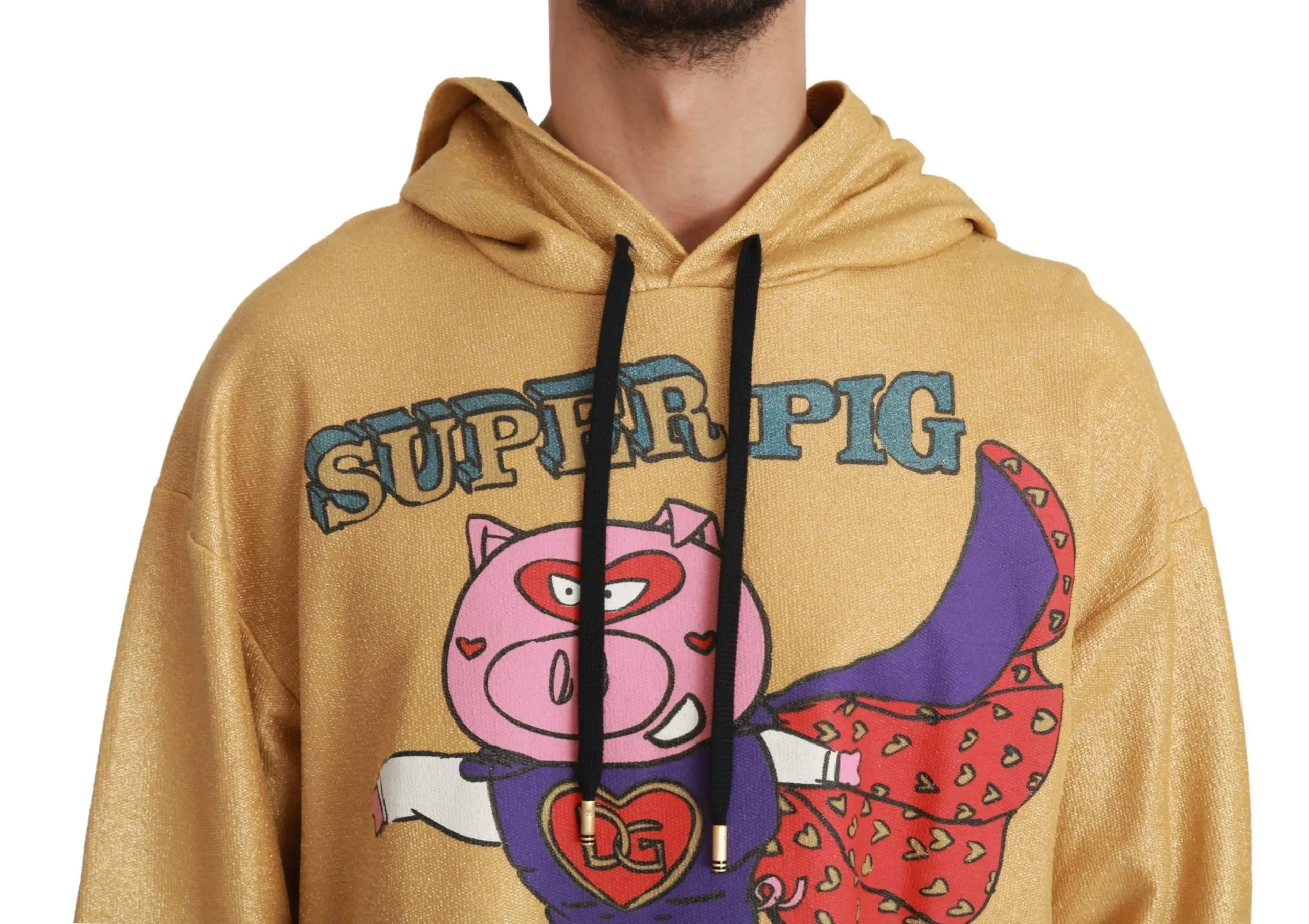 Dolce & Gabbana Gold Pig of the Year Hooded Sweater - Zeiniez