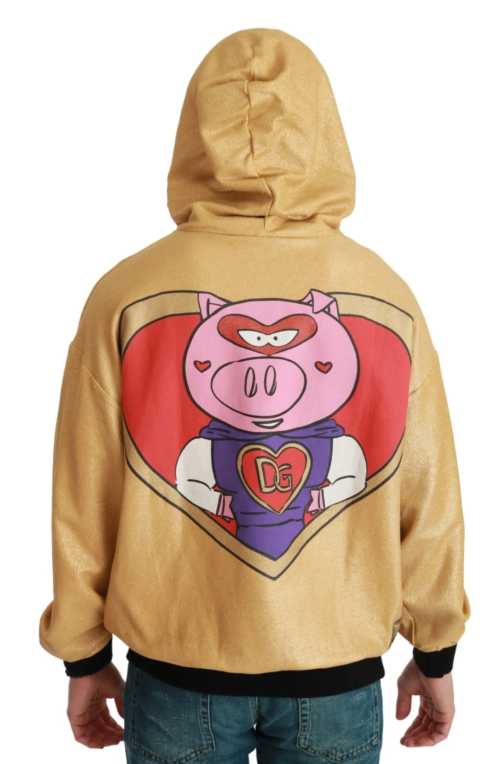 Dolce & Gabbana Gold Pig of the Year Hooded Sweater - Zeiniez