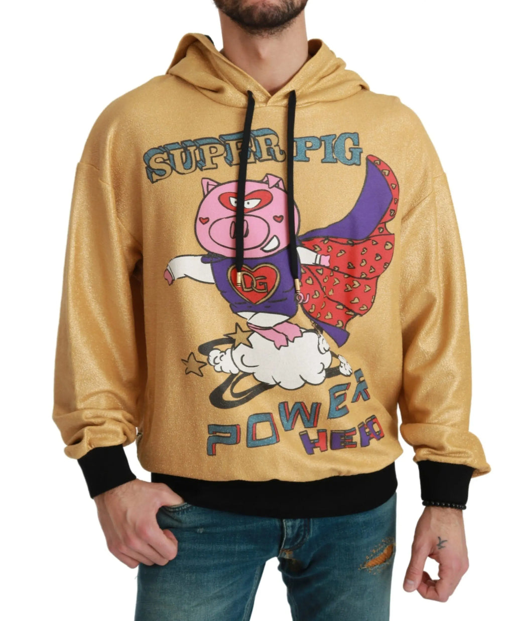 Dolce & Gabbana Gold Pig of the Year Hooded Sweater - Zeiniez