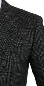 Dolce & Gabbana Gray Plaid Check Slim Fit Jacket Blazer - Zeiniez