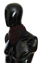 Costume National Black Orange 100% Silk Branded Scarf - Zeiniez