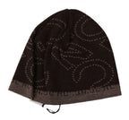 Costume National Beanie Brown Wool Blend Branded Hat - Zeiniez