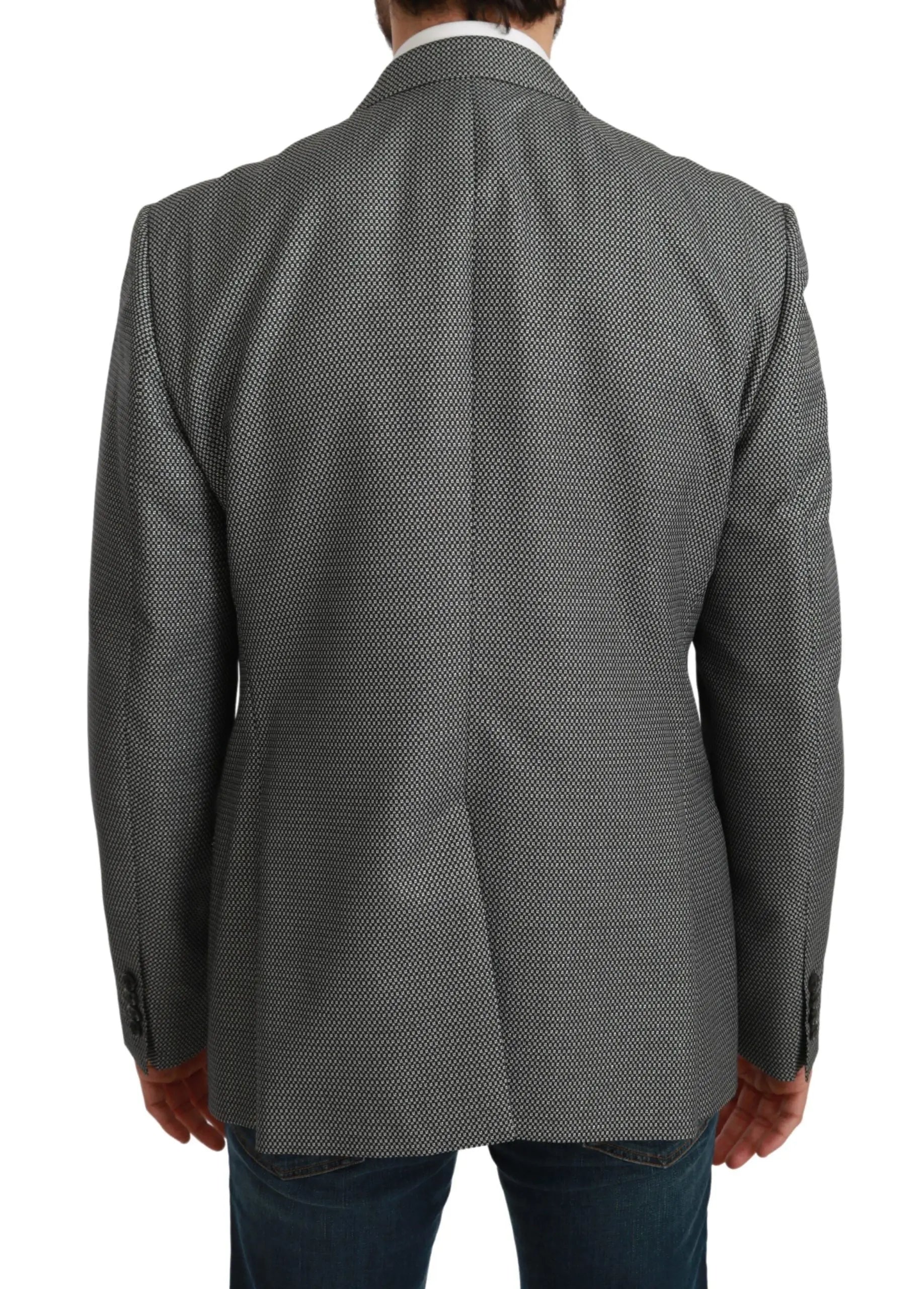 Dolce & Gabbana Gray Slim Fit Formal MARTINI Blazer - Zeiniez