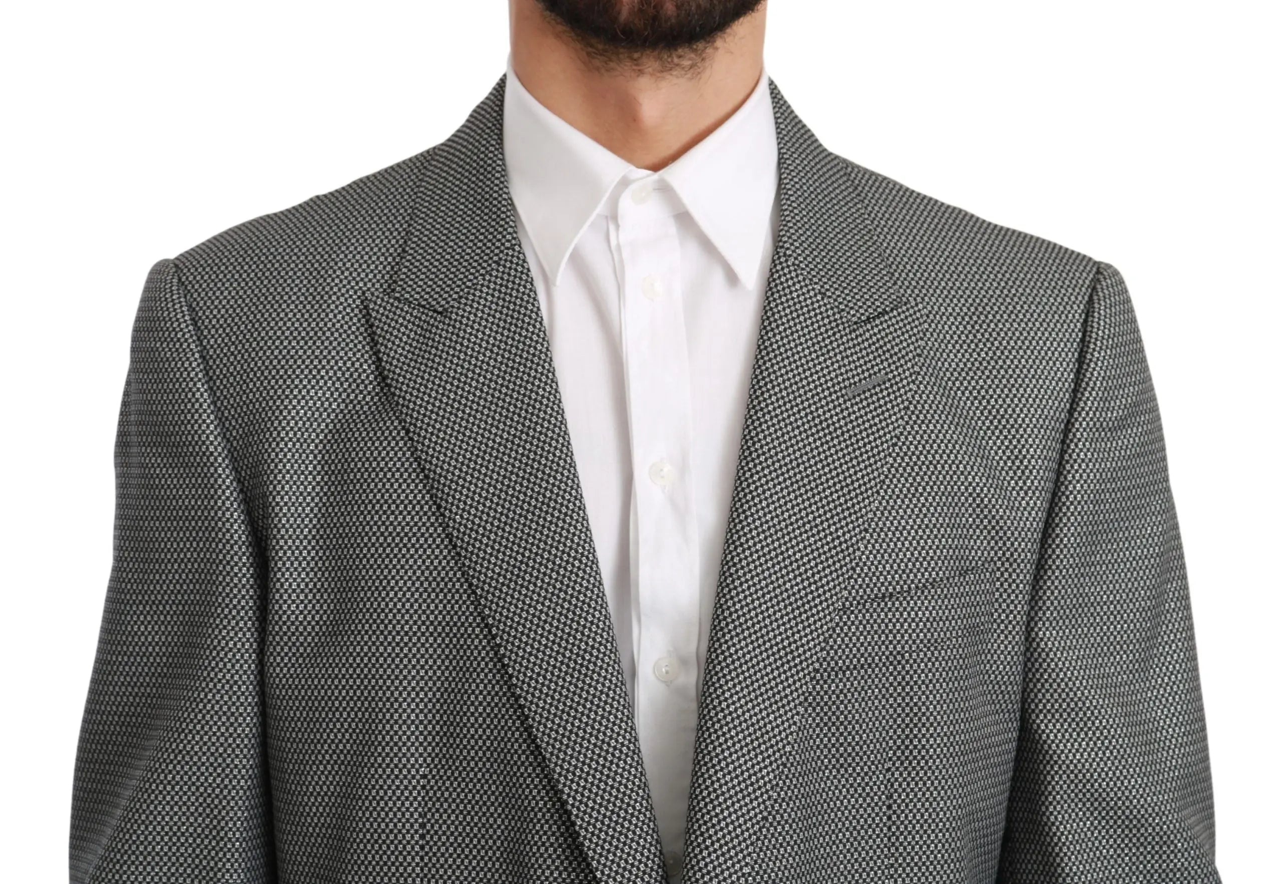 Dolce & Gabbana Gray Slim Fit Formal MARTINI Blazer - Zeiniez