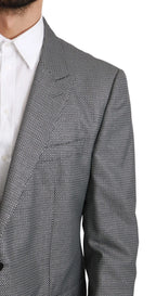 Dolce & Gabbana Gray Slim Fit Formal MARTINI Blazer - Zeiniez