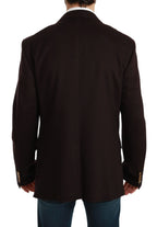 Dolce & Gabbana Bordeaux Cashmere Coat TAORMINA Blazer - Zeiniez