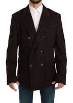 Dolce & Gabbana Bordeaux Cashmere Coat TAORMINA Blazer - Zeiniez