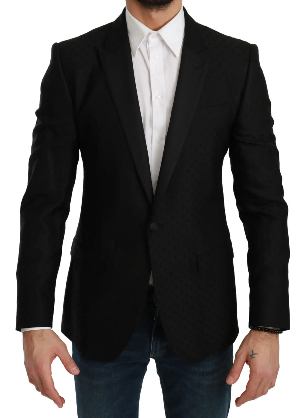 Dolce & Gabbana Black Slim Fit Coat Jacket MARTINI Blazer - Zeiniez