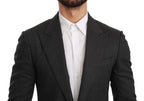 Dolce & Gabbana Gray NAPOLI Slim Fit Jacket Wool Blazer - Zeiniez