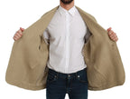Dolce & Gabbana Beige Jacket Coat 100% Jute Blazer Coat - Zeiniez